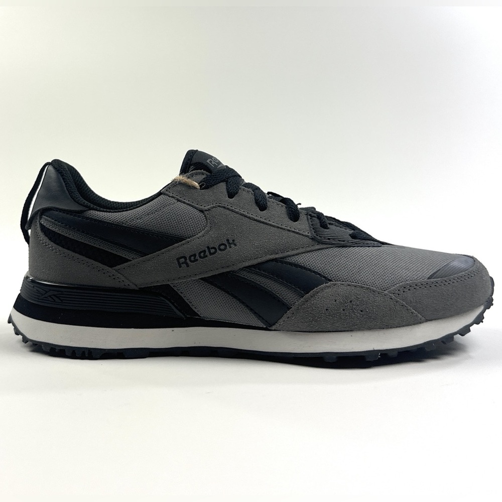 Reebok Harman Gray Black Mens Shoes Low Running Athletic Ortholite FFC0119598